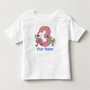 3rd Birthday Circus Personalised T-shirt