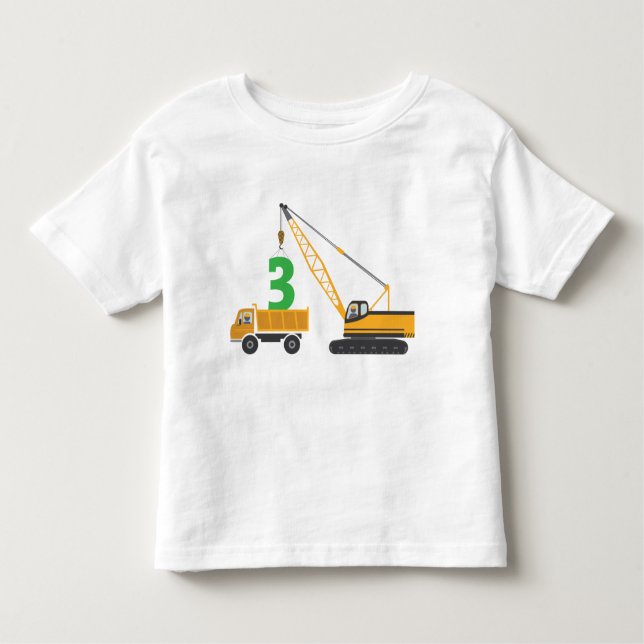3rd Birthday Construction Tee (Front)