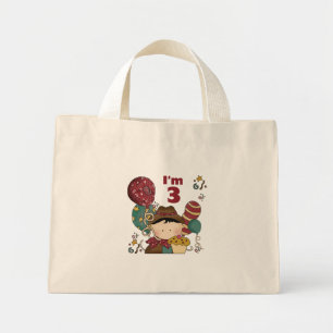 3rd Birthday Cowboy T-shirts and Gifts Mini Tote Bag