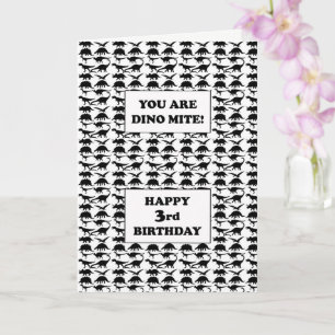 3rd Birthday Dino Mite Card