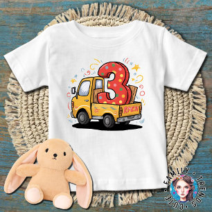3rd birthday dump truck baby T-Shirt