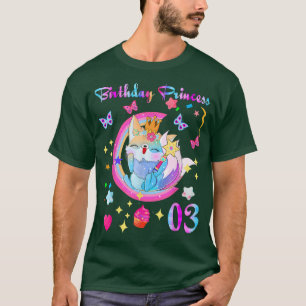 3rd birthday Fo Lover 3 year old Gift Birthday Pri T-Shirt