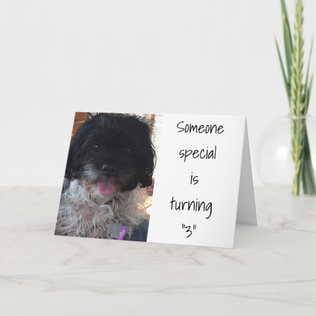 "3rd" BIRTHDAY" FOR A "SPECIAL CHILD" Card (Front)