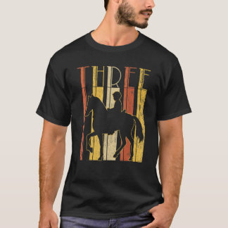 3rd Birthday Horse Rider Sport Boys Retro Born In T-Shirt