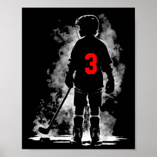 3rd Birthday Ice Hockey Themed Party 3 Year Old Ho Poster