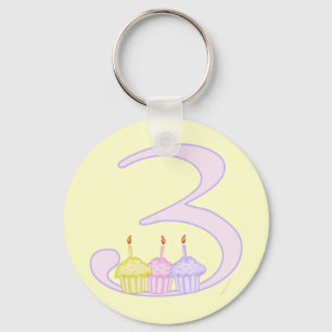 3rd Birthday Key Ring