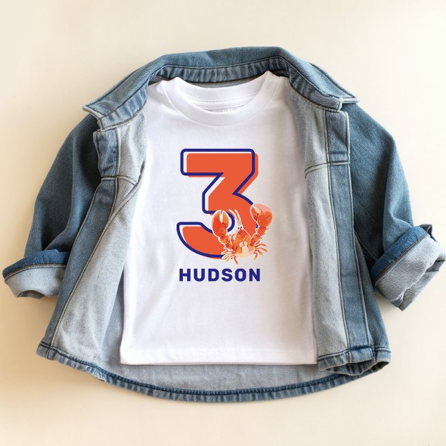 3rd Birthday Lobster Guest of Honour Baby T-Shirt (Creator Uploaded)
