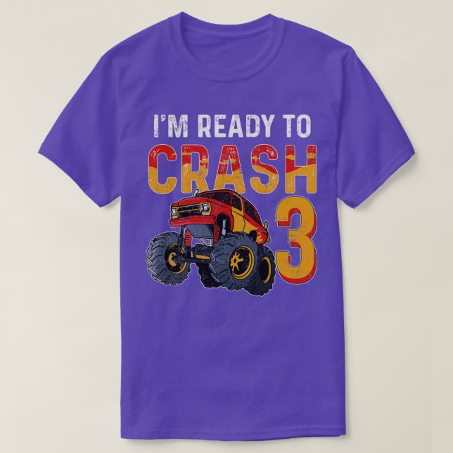 3rd Birthday Monster Truck 1 T-Shirt (Design Front)