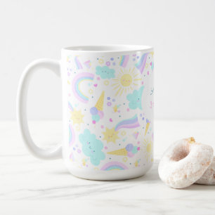 3rd birthday mug with a funny unicorn.