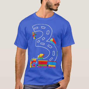 3rd Birthday Party 3 Year Old Garbage Trucks Birth T-Shirt