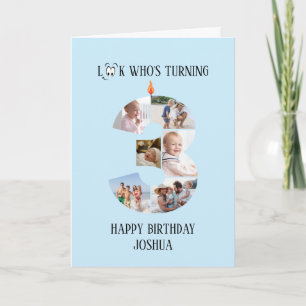 3rd Birthday Photo Card