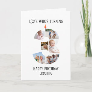 3rd Birthday Photo Card
