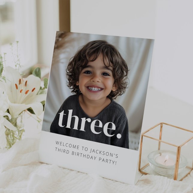 3rd Birthday Photo Welcome Sign (Creator Uploaded)
