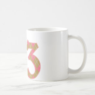 3rd Birthday Pink Giraffe Coffee Mug
