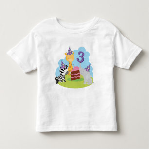 3rd Birthday Safari Toddler T-Shirt