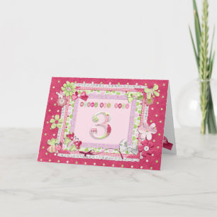 3rd birthday scrapbooking style card