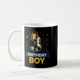 3rd Birthday Shirt Boy Soccer Sports Lover 3 Year Coffee Mug