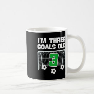 3rd Birthday Soccer Footll Player Boy 3 Years Old  Coffee Mug