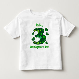 3rd Birthday St Patrick's Cutest Leprechaun Ever Toddler T-Shirt