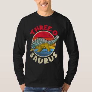 3rd Birthday Three O Saurus I Ankylosaurus I Famil T-Shirt