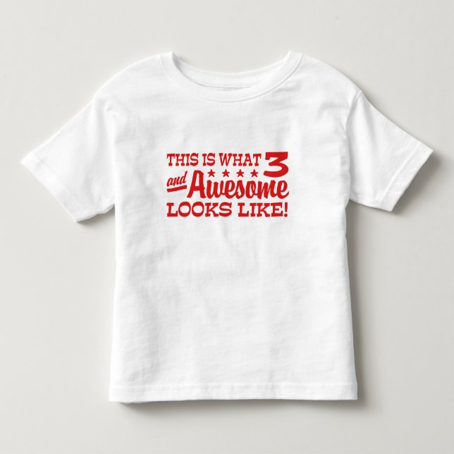 3rd Birthday Toddler T-Shirt (Front)