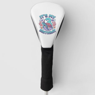 3rd Birthday Turtle Vintage Engraving Design_1 Golf Head Cover
