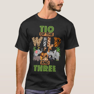 3Rd Birthday Zoo Safari Jungle Tio Of The Wild T-Shirt