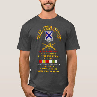 3rd Bn 126th Infantry SRF MI ARNG w COLD SVC T-Shirt