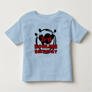3rd Bowling Birthday Tshirts and Gifts