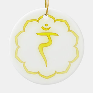 3rd Chakra - Ceramic Tree Decoration