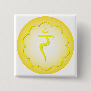 3rd Chakra - Manipura 15 Cm Square Badge