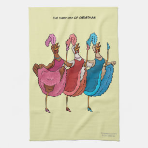 3rd Day of Christmas (3 French Hens) Kitchen Towel