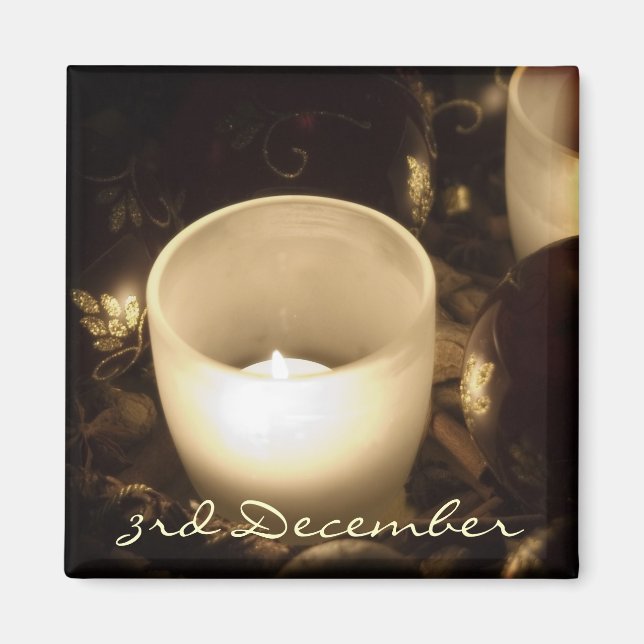 3rd December • Candles • Magnet (Front)