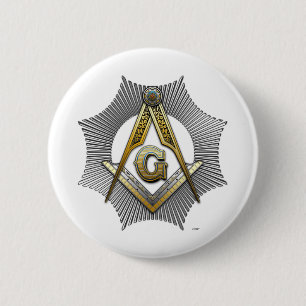 3rd Degree: Master Mason 6 Cm Round Badge
