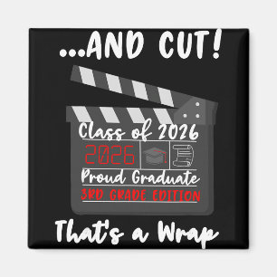 3rd Grade 2026 Last Day End Of School Graduation F Magnet