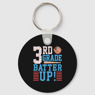 3rd Grade Back To School 3rd Grade Batter Up Baseb Key Ring