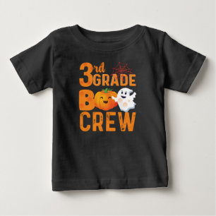 3rd Grade Boo Crew Halloween Cute Pumpkin Baby T-Shirt