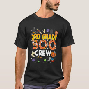 3rd Grade Boo Crew Third Grade Halloween Student T-Shirt