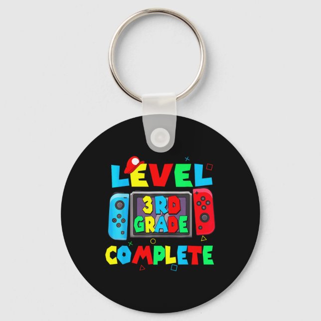 3rd Grade Complete Last Day Of School Video Game 1 Key Ring (Front)