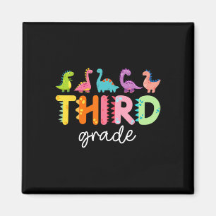 3rd Grade Dinosaur Ck To School First Day Of Schoo Magnet