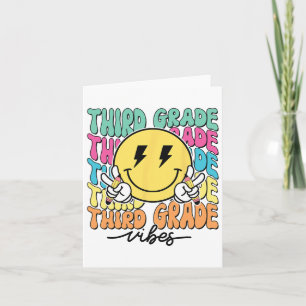3rd Grade For Girls Boy Teacher Third Grade Back T Card