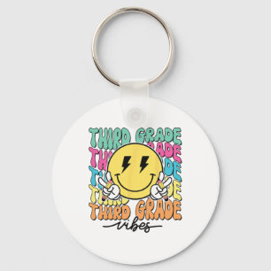 3rd Grade For Girls Boy Teacher Third Grade Back T Key Ring