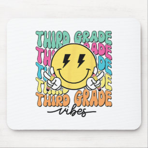 3rd Grade For Girls Boy Teacher Third Grade Back T Mouse Pad