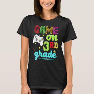 3rd Grade Game On Third Video Controller Teacher K T-Shirt