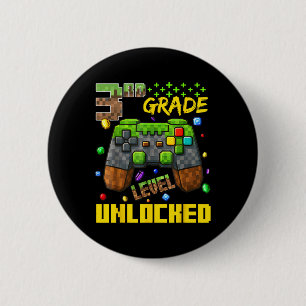 3rd Grade Gamer Shirt First Day Of School Tee 6 Cm Round Badge