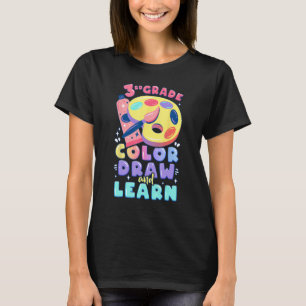 3rd Grade Girls, Back To School, Watercolor Paints T-Shirt