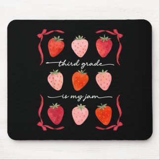 3rd Grade Is Jam Cute Strawberry Teacher Back To Mouse Pad