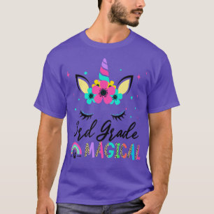 3Rd Grade Is Magical Squad Back To School Unicorn T-Shirt