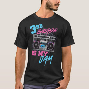 3rd Grade Is My Jam Vintage 80s Boombox Teacher S T-Shirt