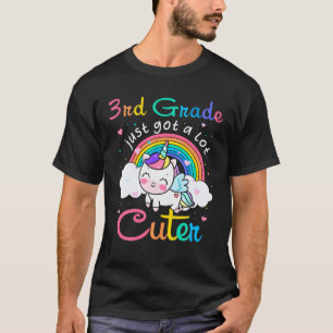 3RD Grade Just Got A Lot Cuter Rainbow Unicorn T-Shirt